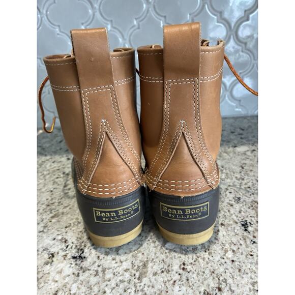 LL Bean Bean Boots Made in USA Duck Boot Brown Leather 10 M main image 4